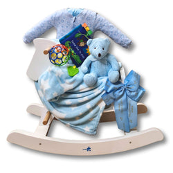 Rock His World Baby Boy Gift Basket